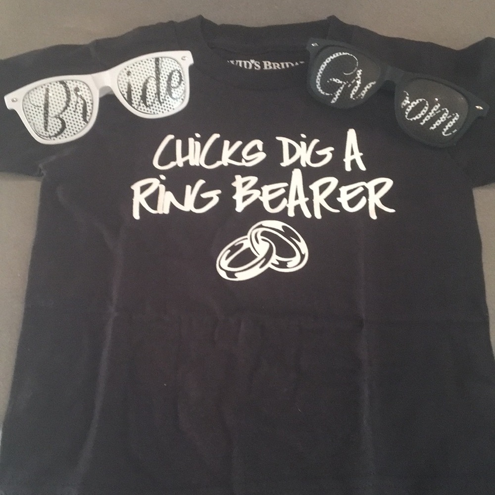 Wedding ring bearer toddler t-shirt